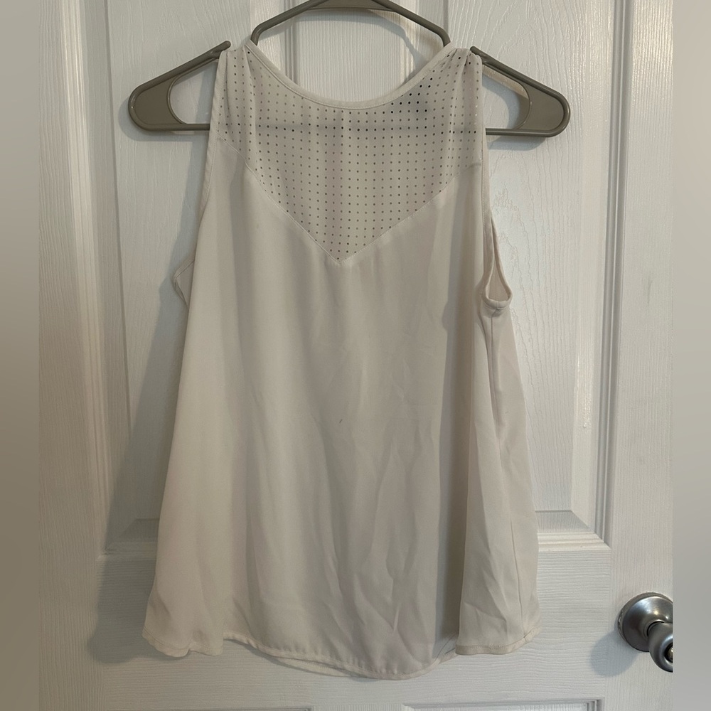 White Sleeveless Top